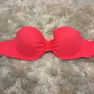 Victoria's Secret Coral Bikini Swim Top, 34 D